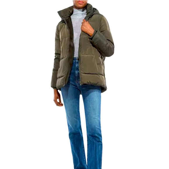 Apparis Dark Green Women's Puffer Jacket - Picture 1 of 6